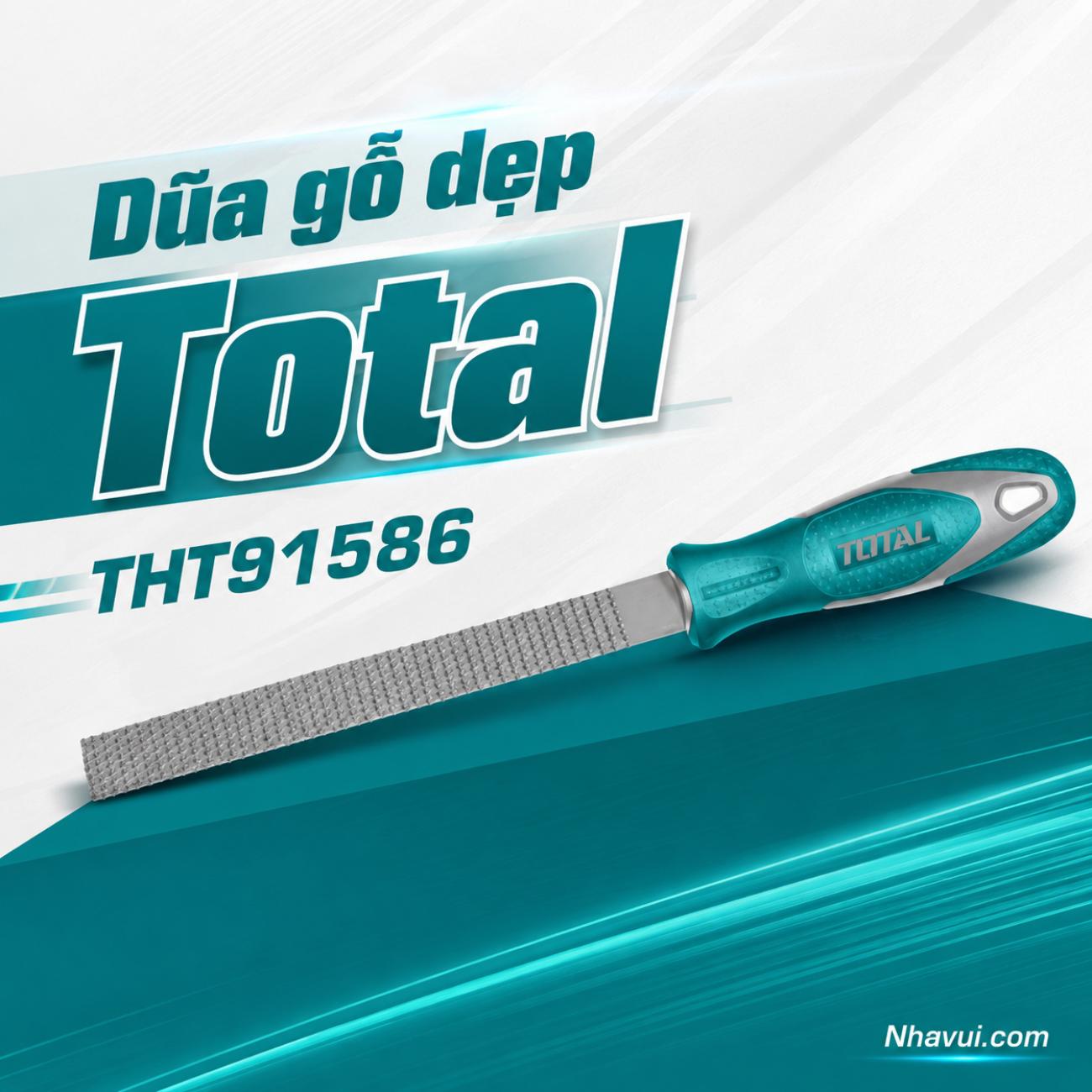 Dũa gỗ dẹp Total THT91586