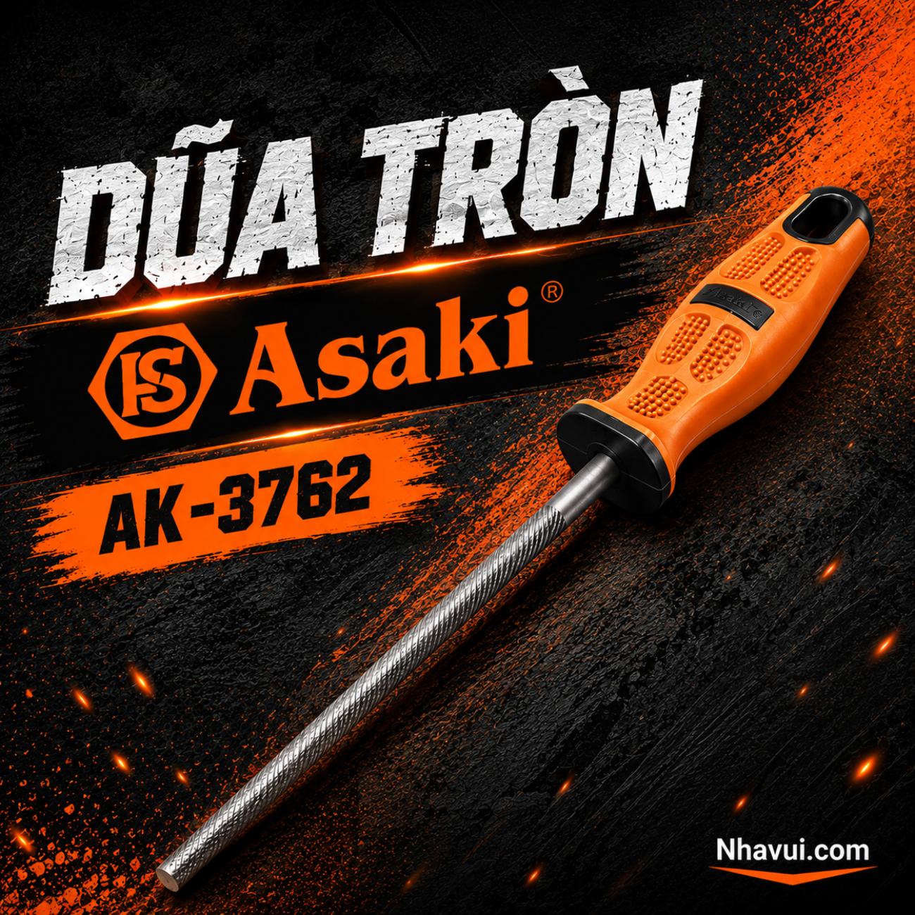 Dũa tròn Asaki AK-3762 10 inch 250mm