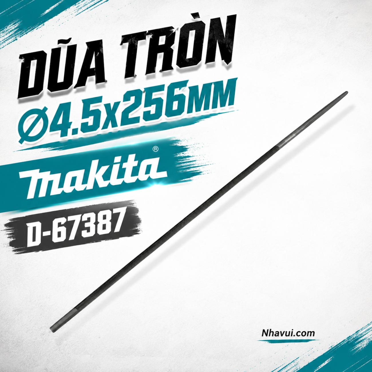 Dũa tròn Ø4.5x256mm Makita D-67387