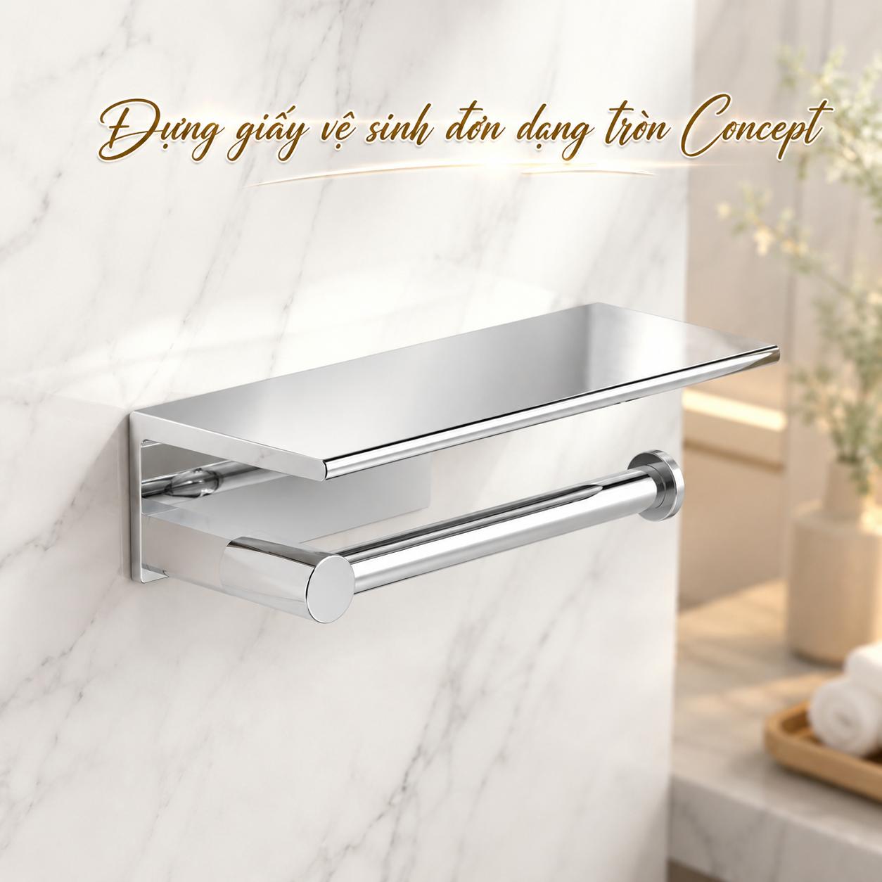 Đựng giấy vệ sinh đôi dáng tròn Concept WF-1498
