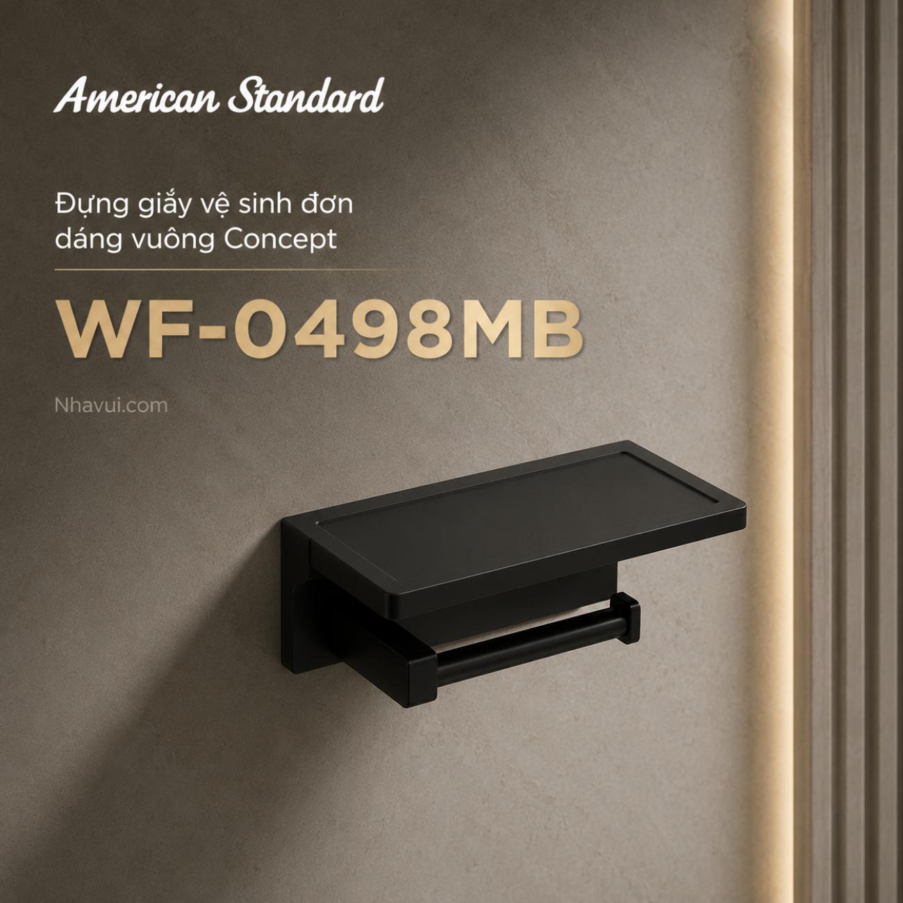 Đựng giấy vệ sinh đơn dạng vuông American Standard WF-0498MB Concept