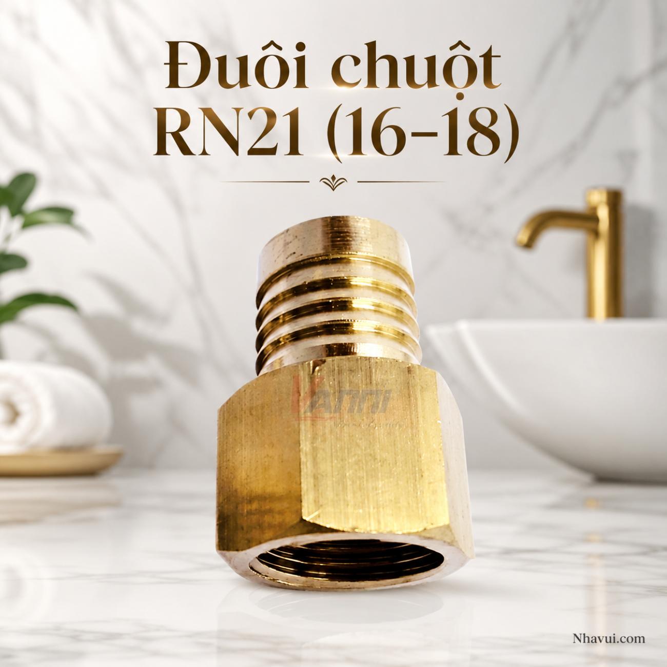 Đuôi chuột RN21 Vanni 16–18 đồng thau