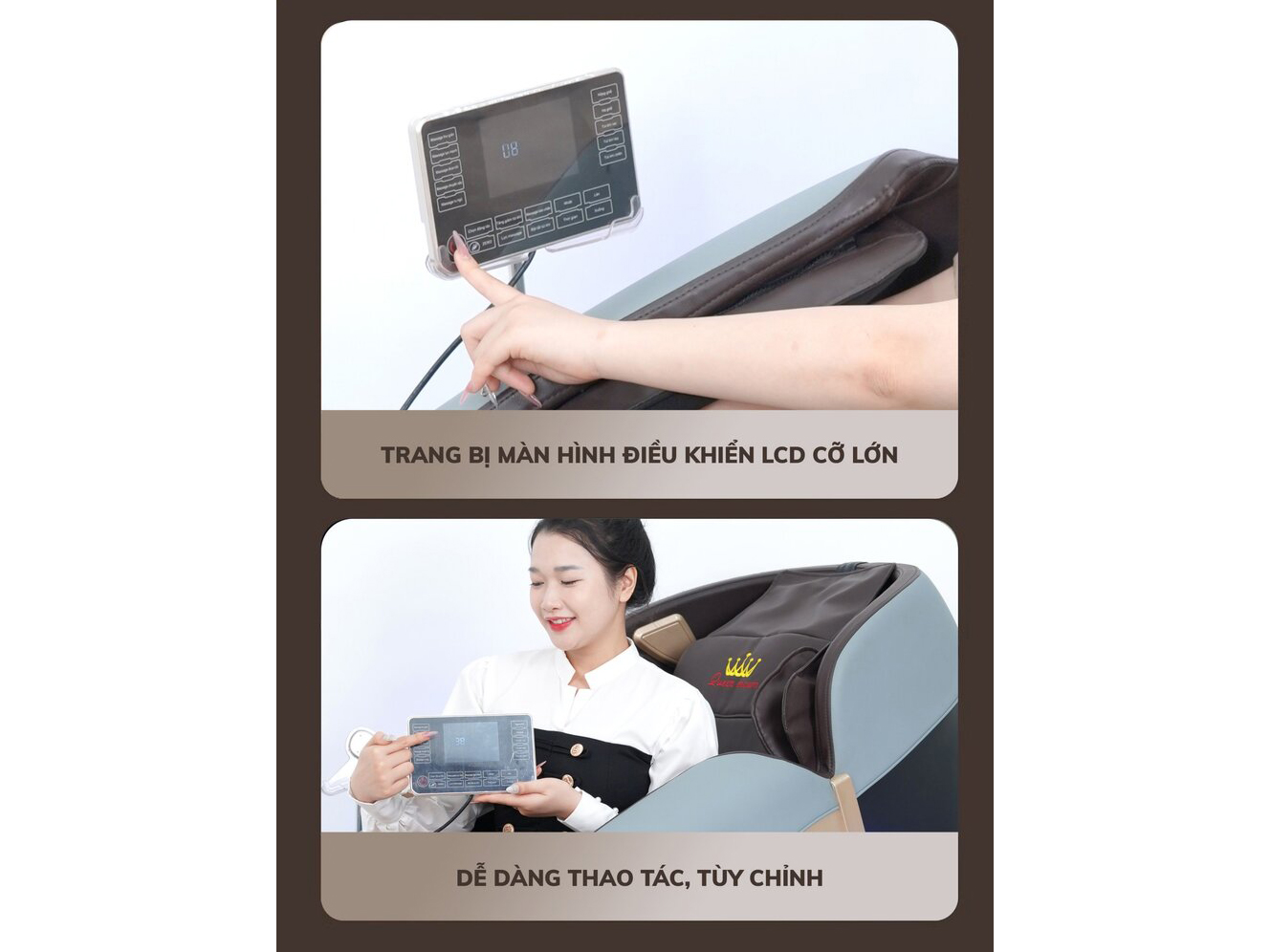Ghế massage Queen Crown QE 66 LUX
