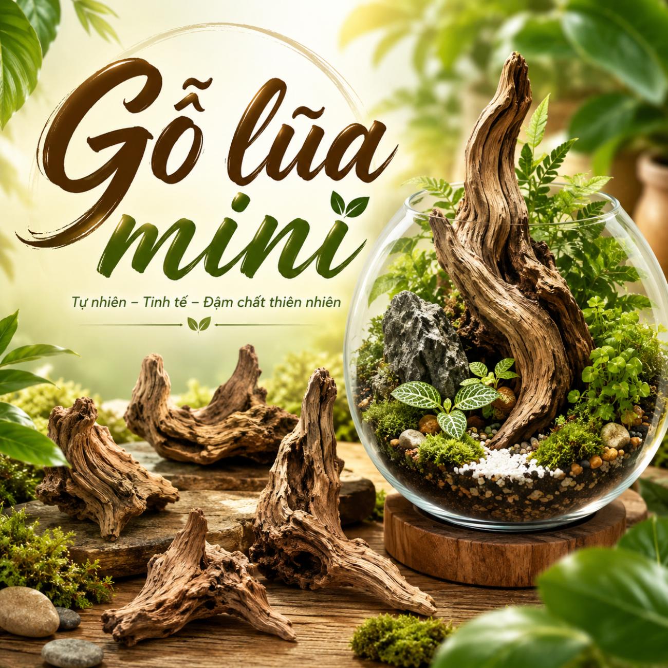 Gỗ lũa mini