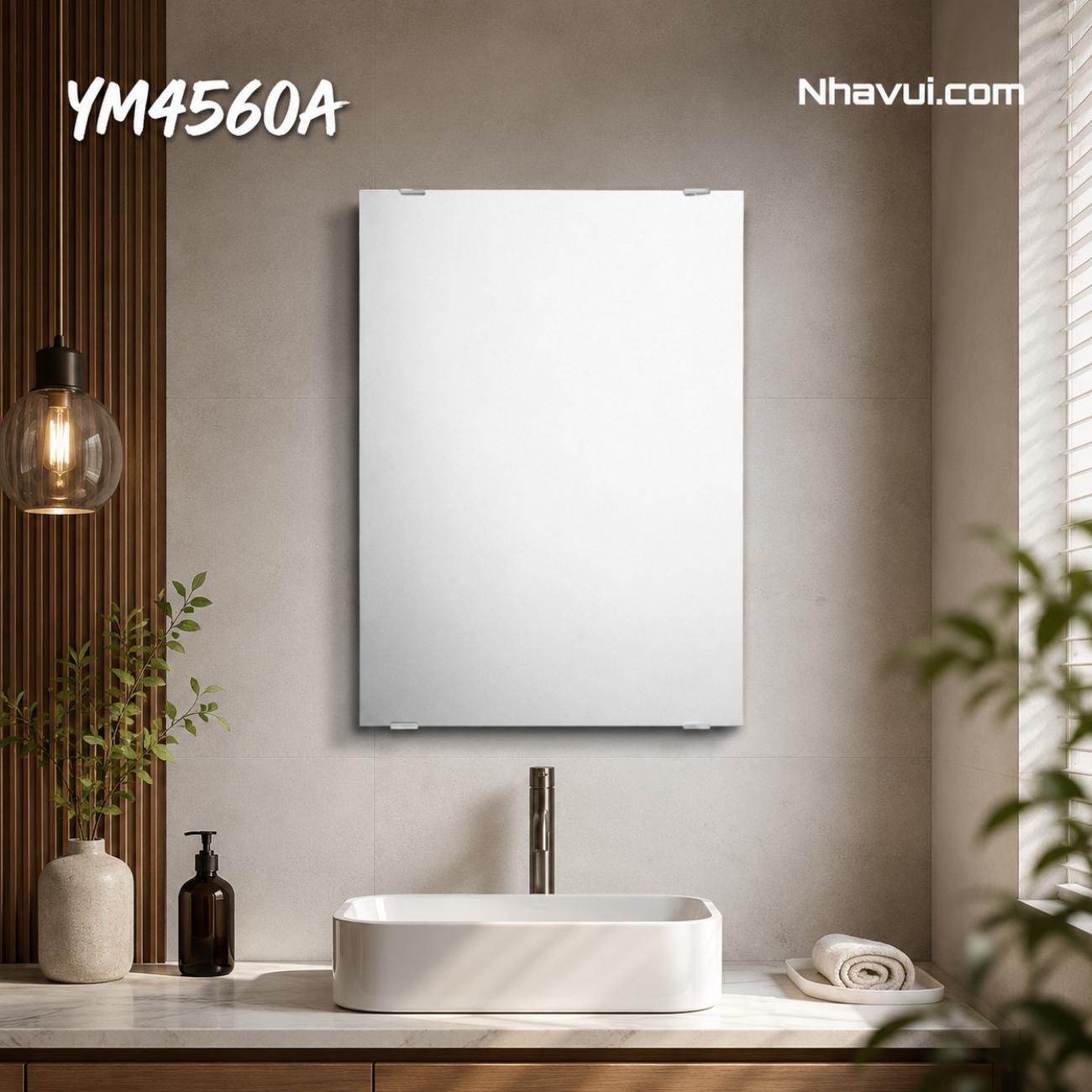 Gương phòng tắm chống mốc YM4560A kích thước 450 x 600 mm