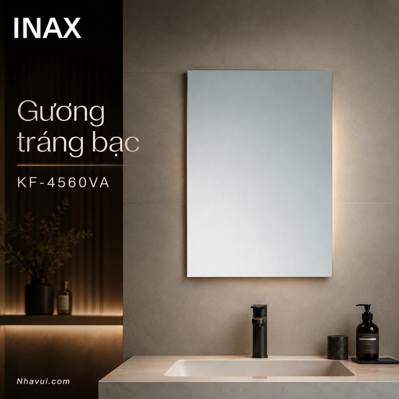 Gương trắng bạc INAX KF-4560VA