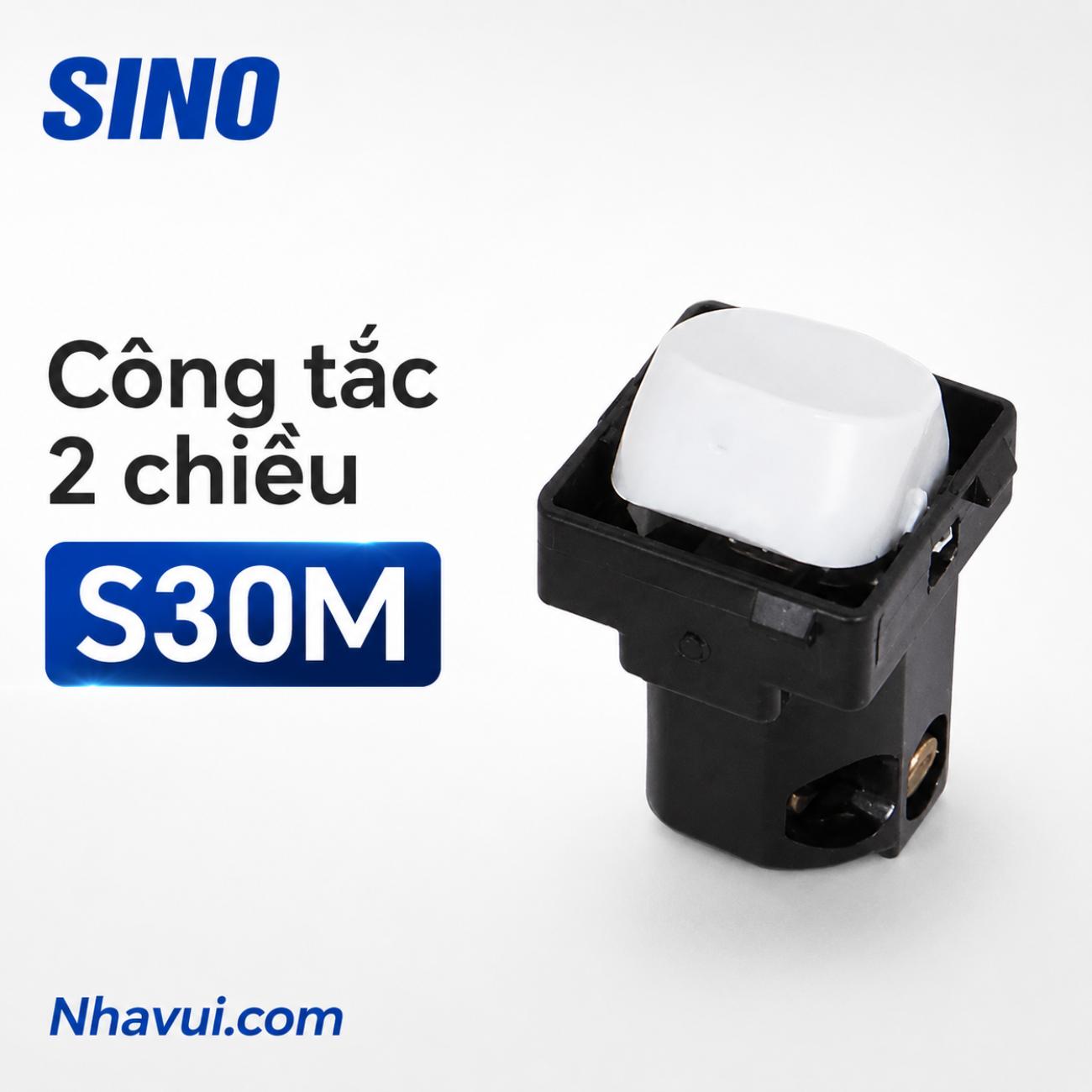 Hạt công tắc 2 chiều 10A Sino S30M