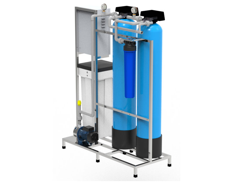 Hệ thống lọc nước tổng 2 cột composite Kensi KS-LT-1000-AT-2C