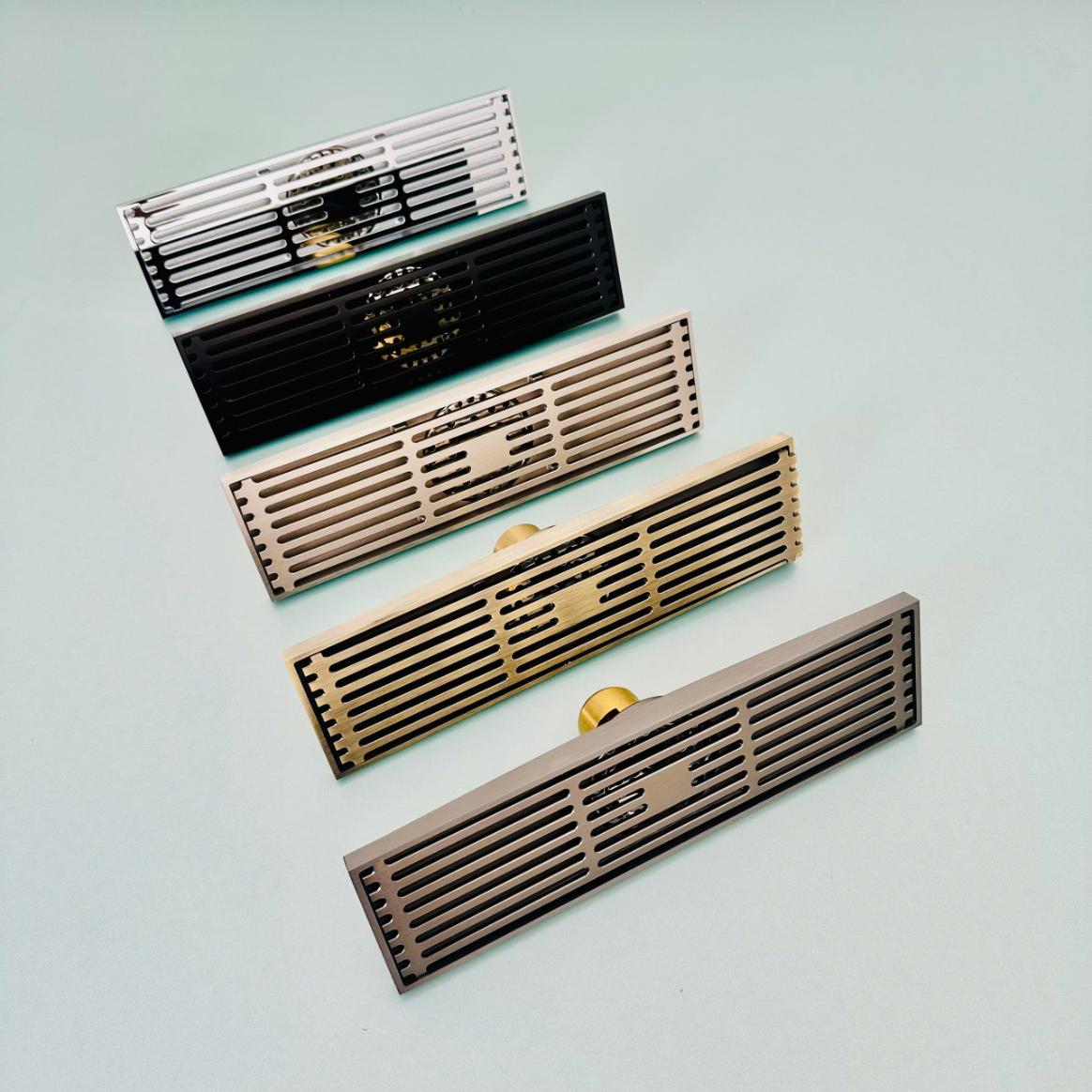 Hố ga dài Vanni VN-LR9 Đồng thau Kích thước: 8×30 cm