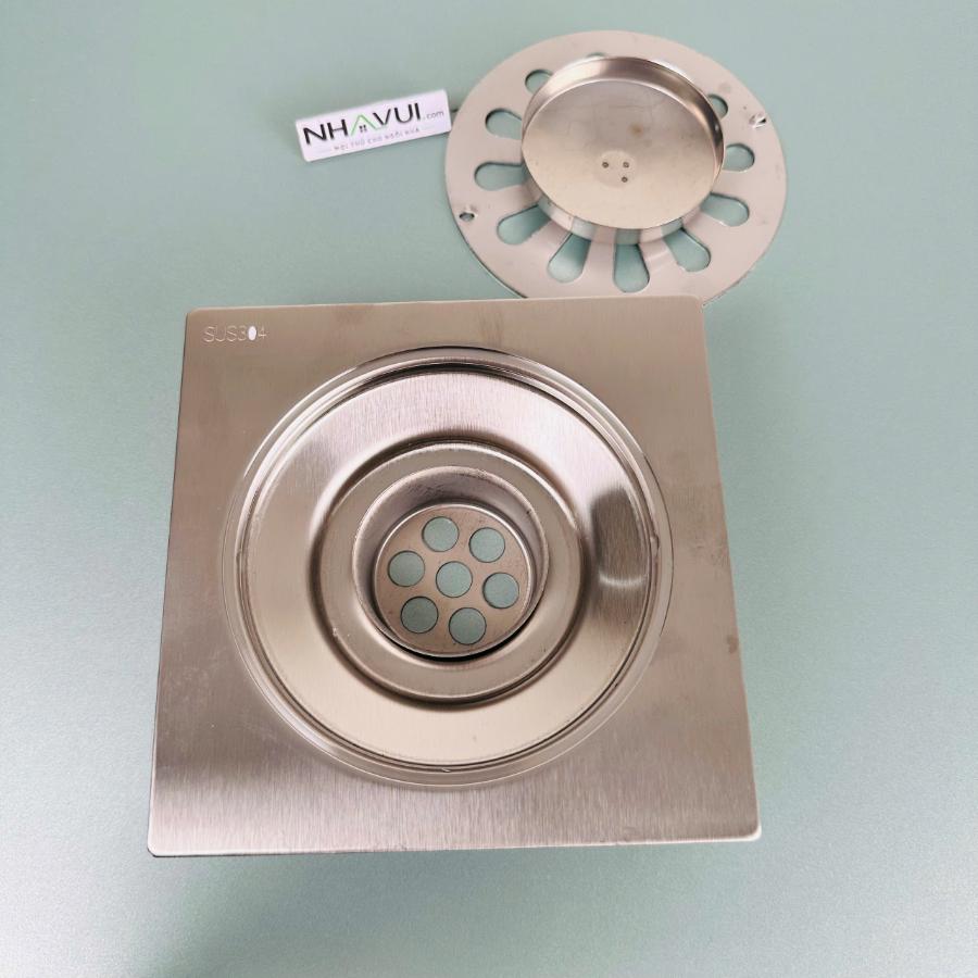 Hố ga vuông inox Vanni VN-LR5 inox 304 crome