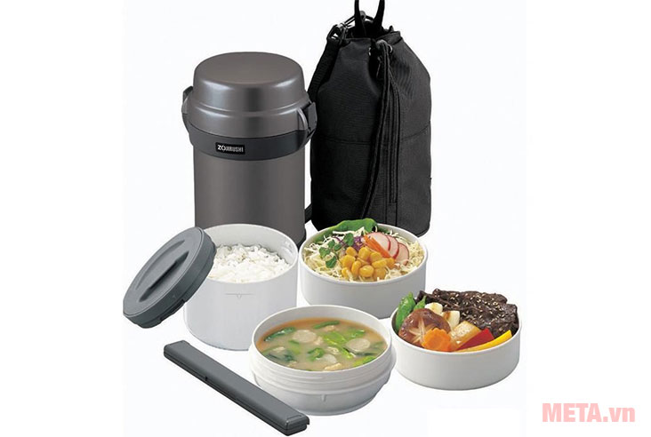 Hộp cơm giữ nhiệt Zojirushi SL-JAF14 4 ngăn