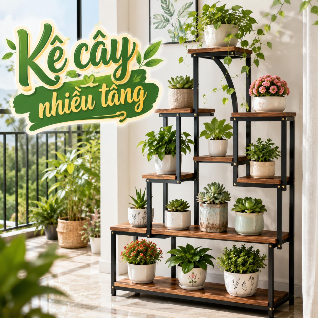 Kệ cây nhiều tầng