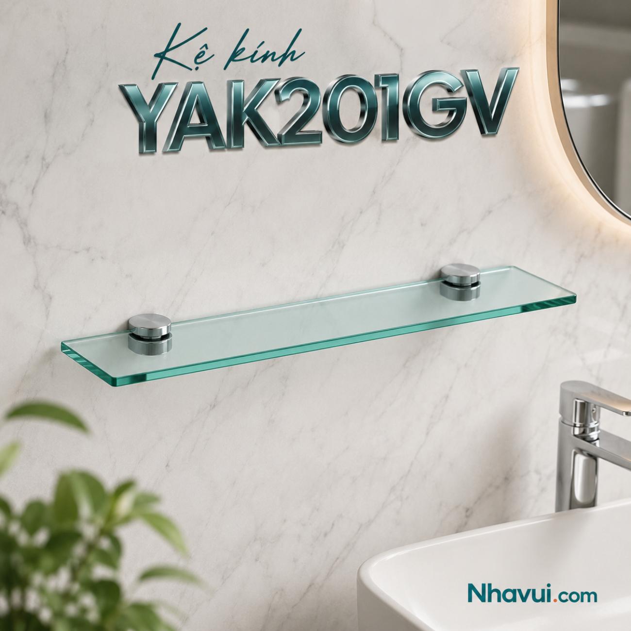 Kệ kính TOTO YAK201GV 600 mm treo tường phòng tắm