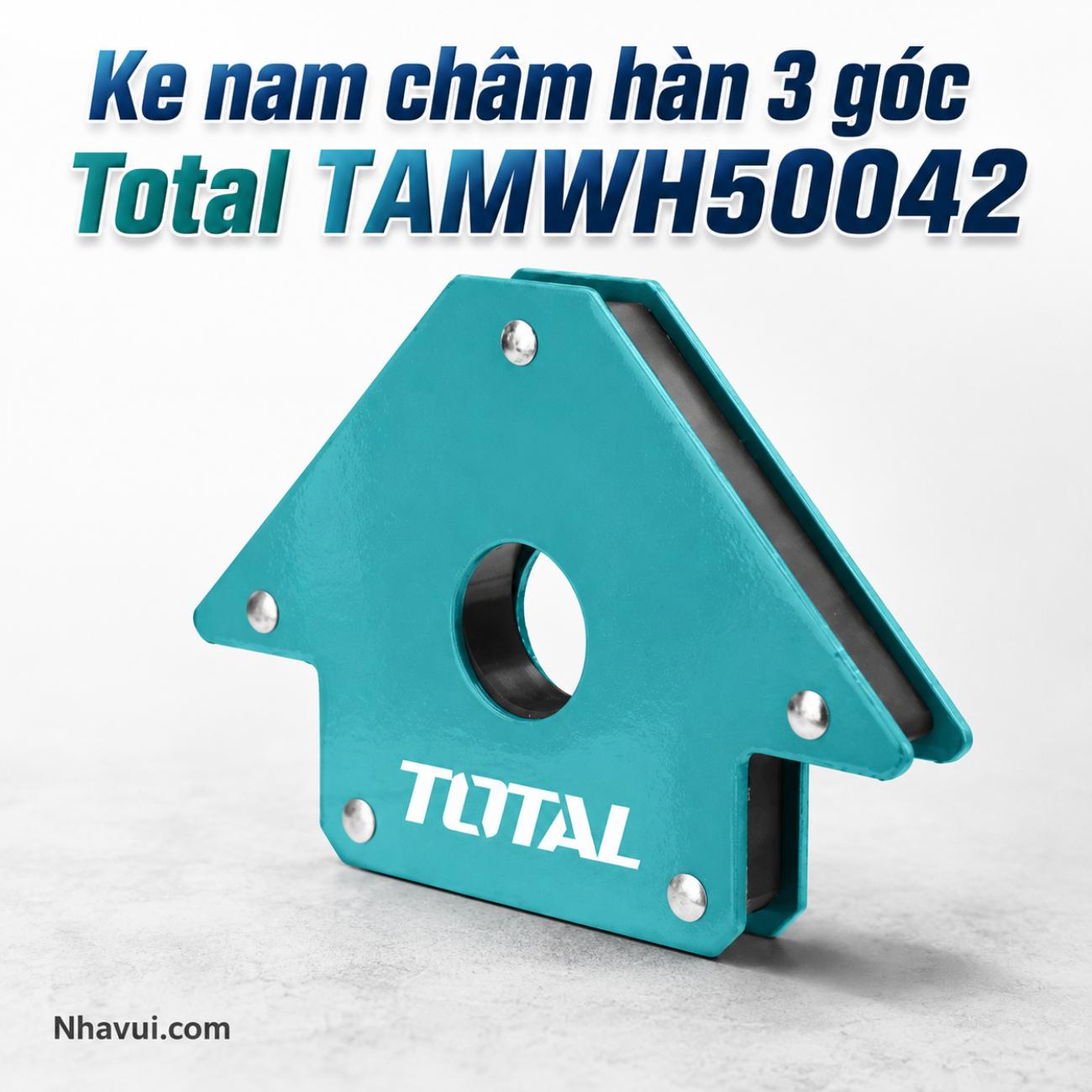 Ke nam châm hàn 3 góc TOTAL TAMWH50042 4 inch lực hút 50Lbs