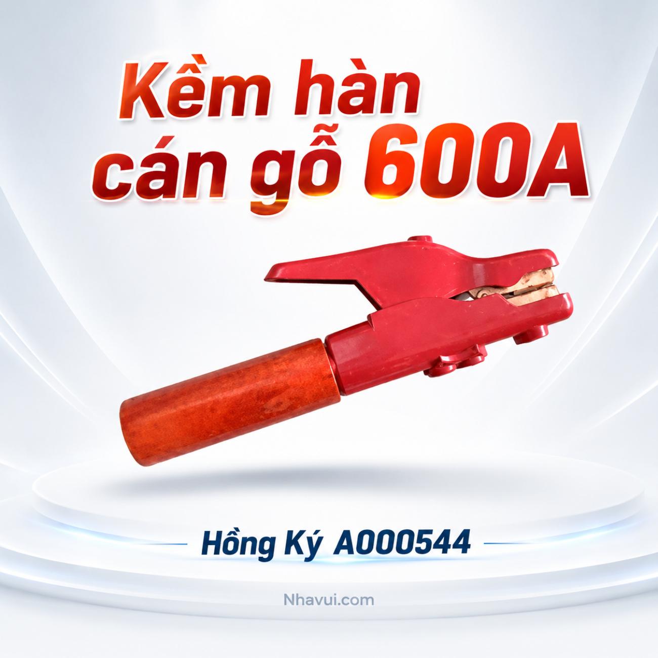 Kềm hàn cán gỗ Hồng Ký 600A A000544