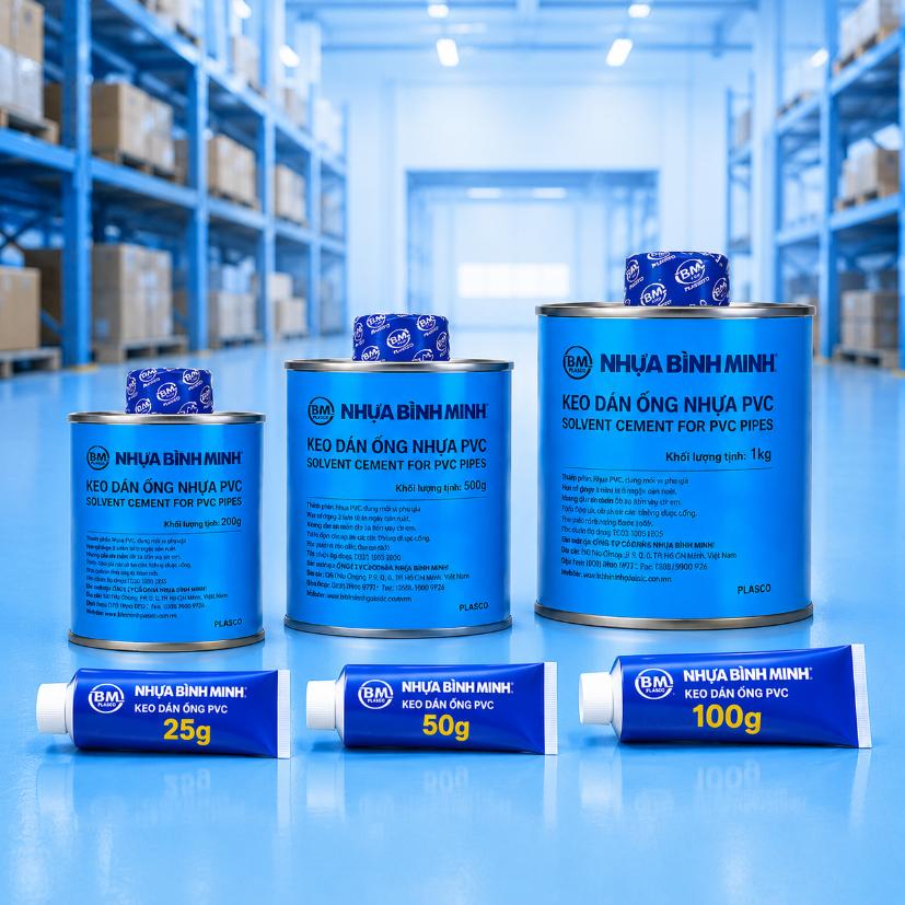 Keo dán ống PVC Bình Minh