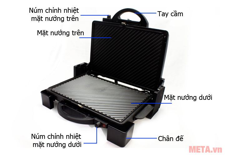 Kẹp nướng điện đa năng Tiross TS-965