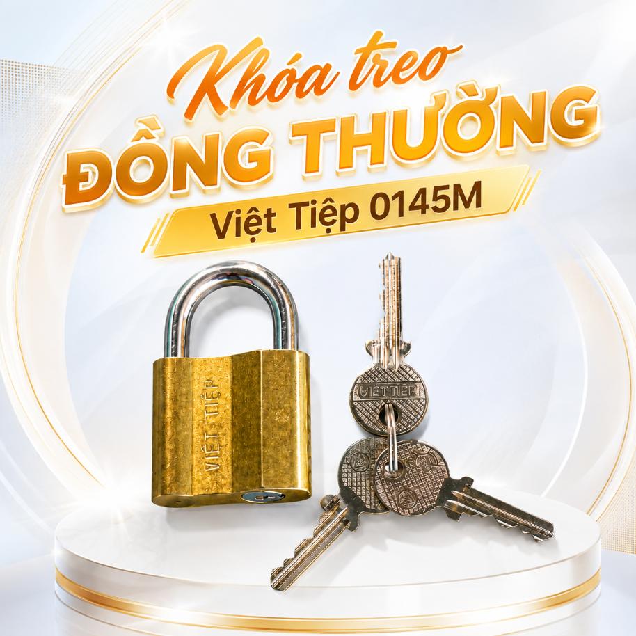 Khóa treo đồng thường Việt Tiệp 0145M