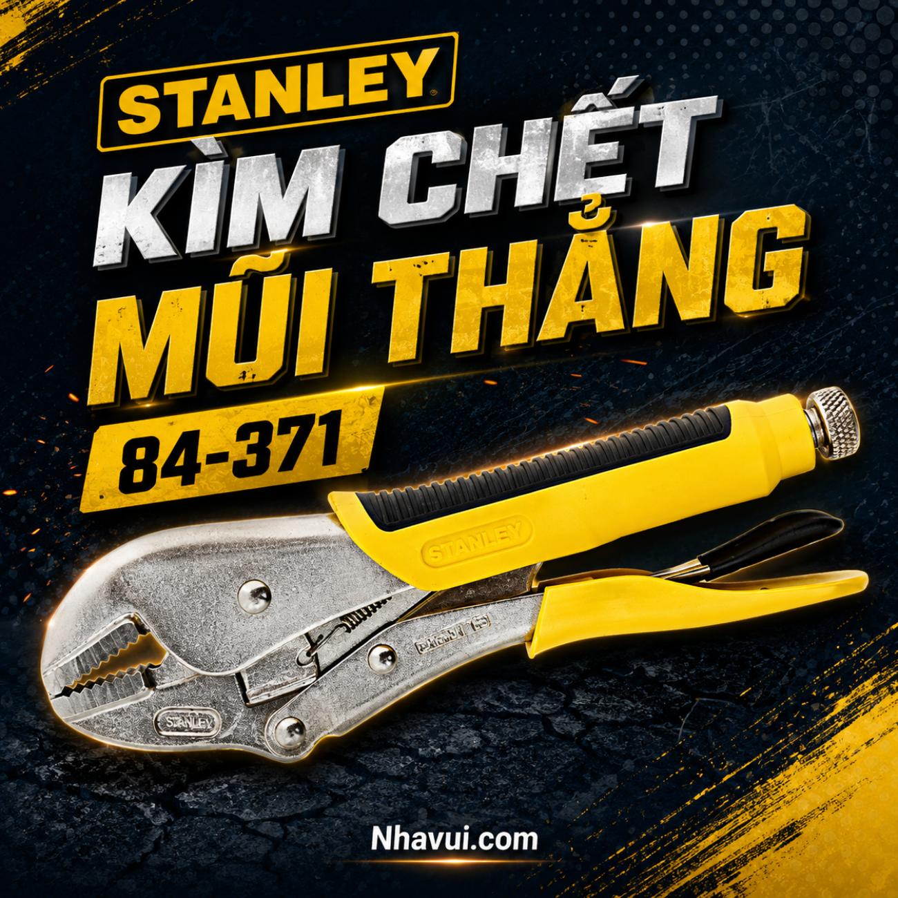 Kìm chết mũi thẳng Stanley 84-371 10 inch