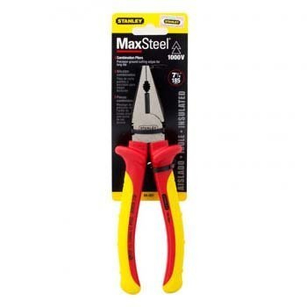 Kìm điện tổ hợp cách điện 1000V Stanley 84-001 7 inch