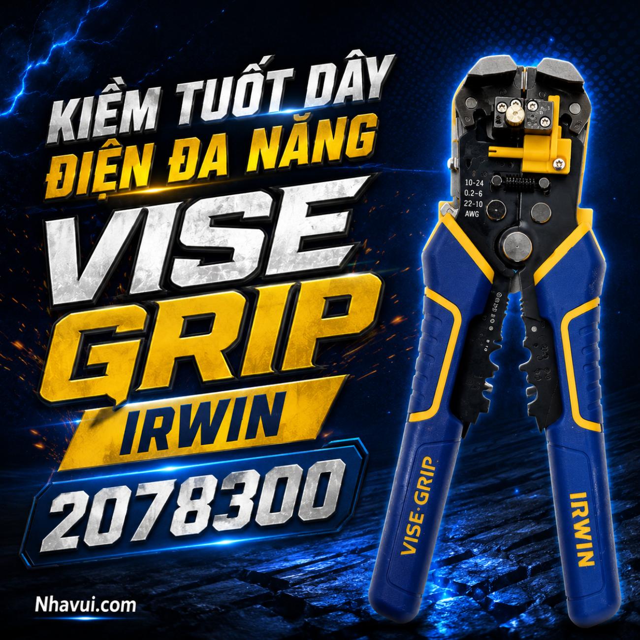 Kìm tuốt dây điện đa năng IRWIN VISE-GRIP 2078300