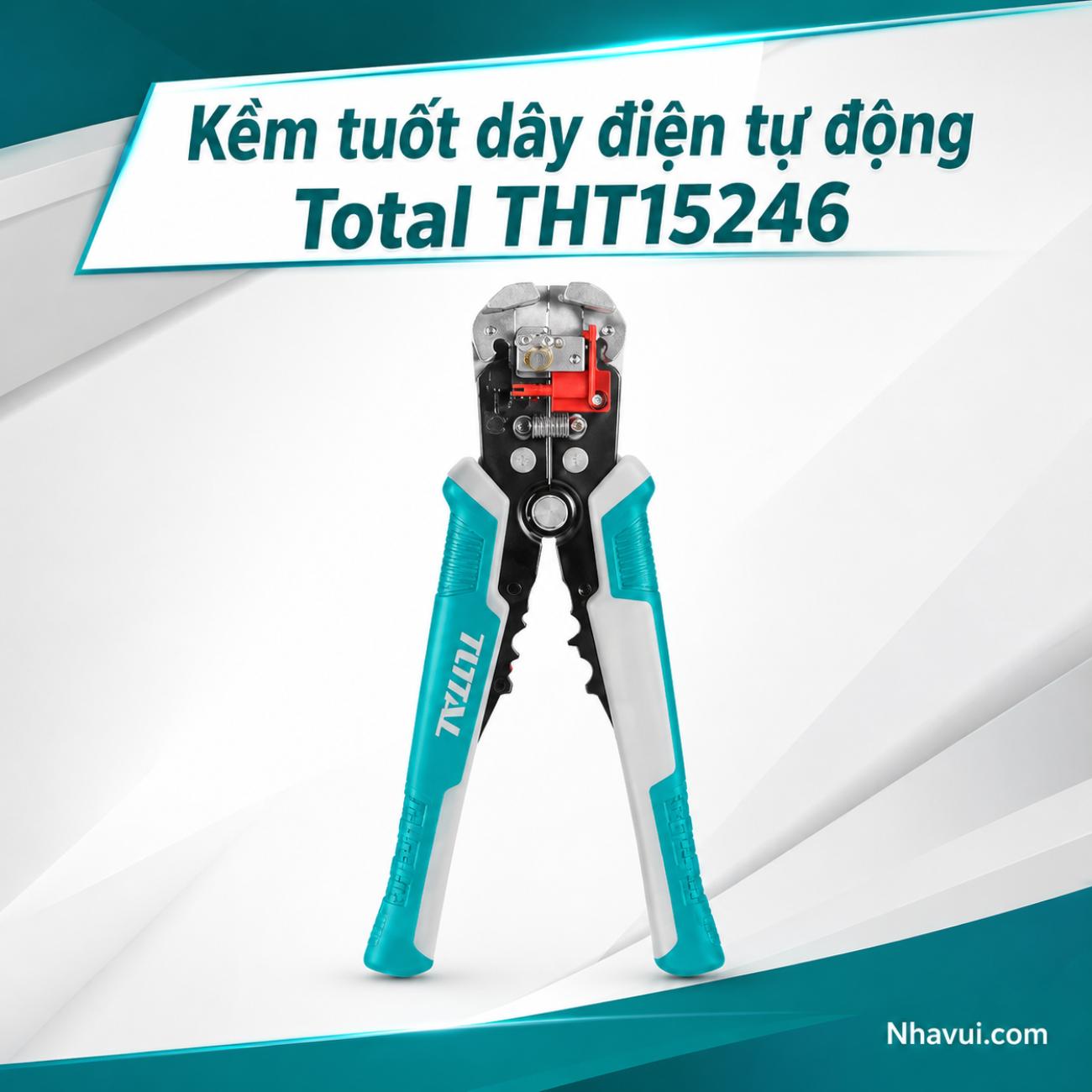 Kìm tuốt dây điện tự động Total THT15246