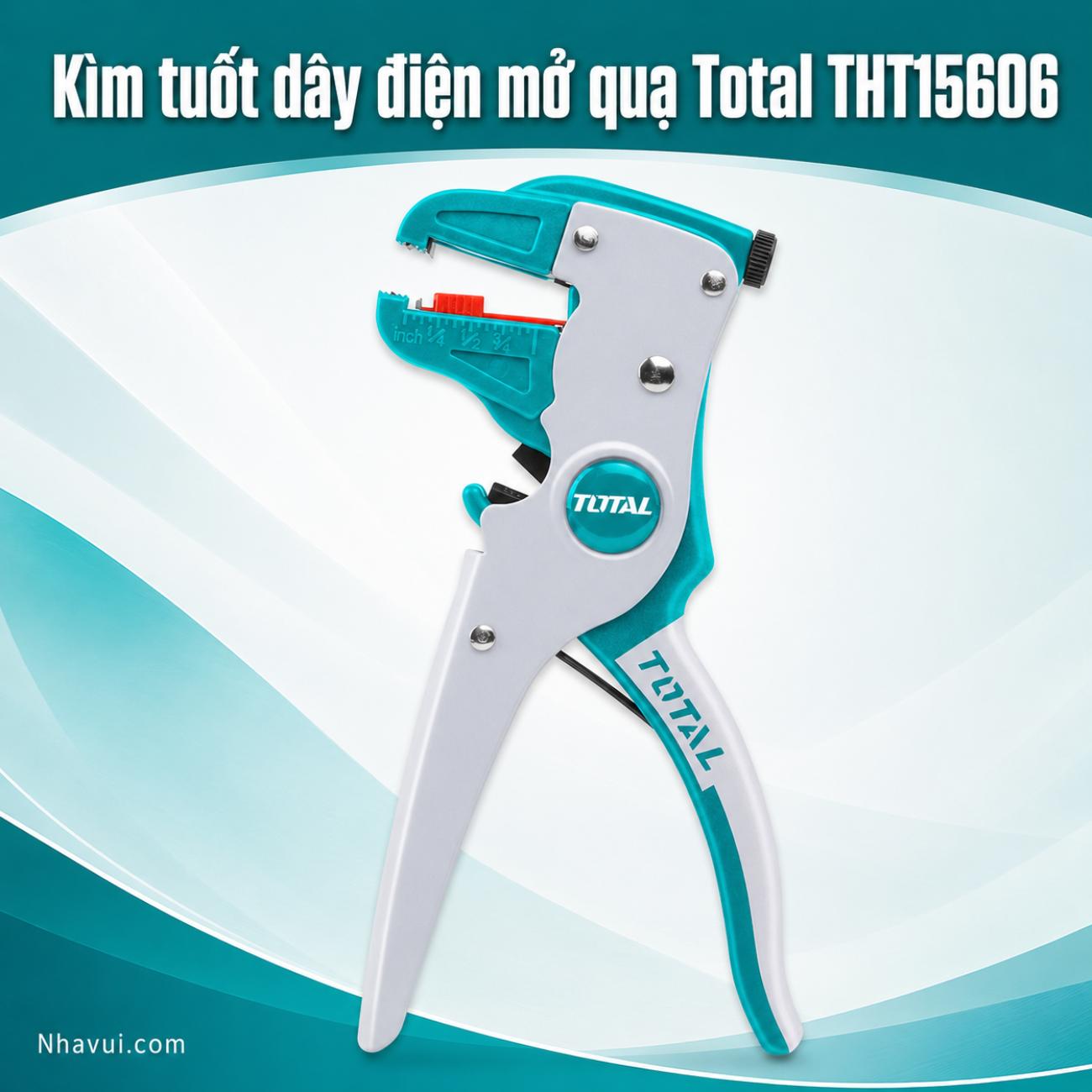 Kìm tuốt dây điện tự động Total THT15606 7 inch