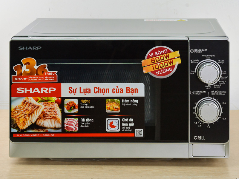 Lò vi sóng cơ có nướng Sharp R-G222VN-S 20 lít