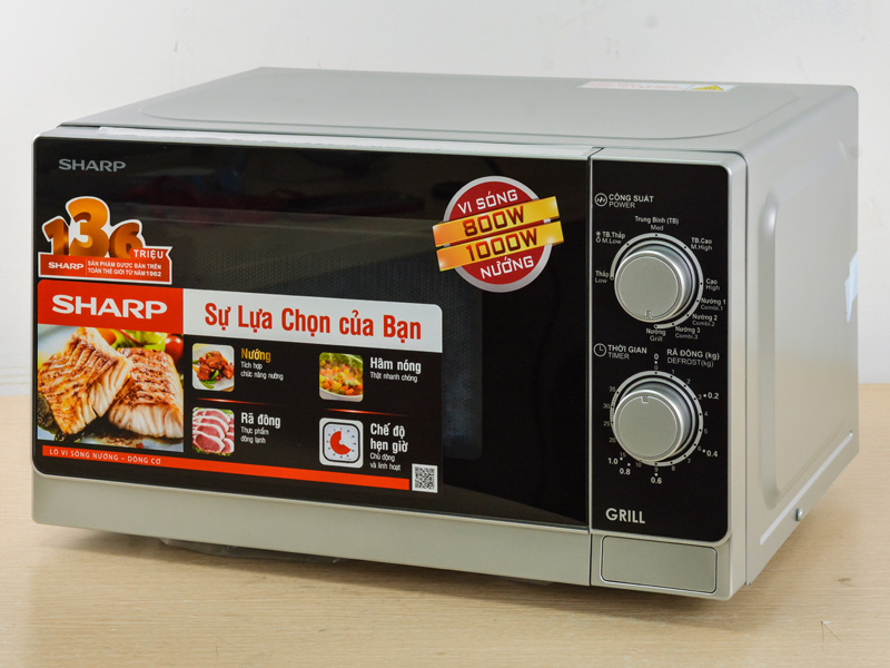 Lò vi sóng cơ có nướng Sharp R-G222VN-S 20 lít