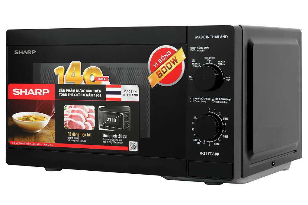 Lò vi sóng Sharp R-211TV-BK 21 lít