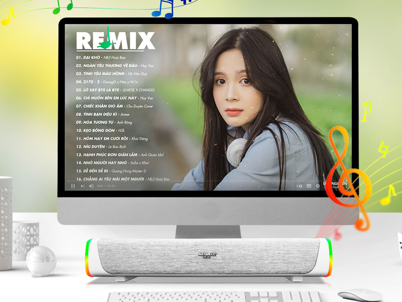 Loa soundbar SoundMax SB-201 2.0