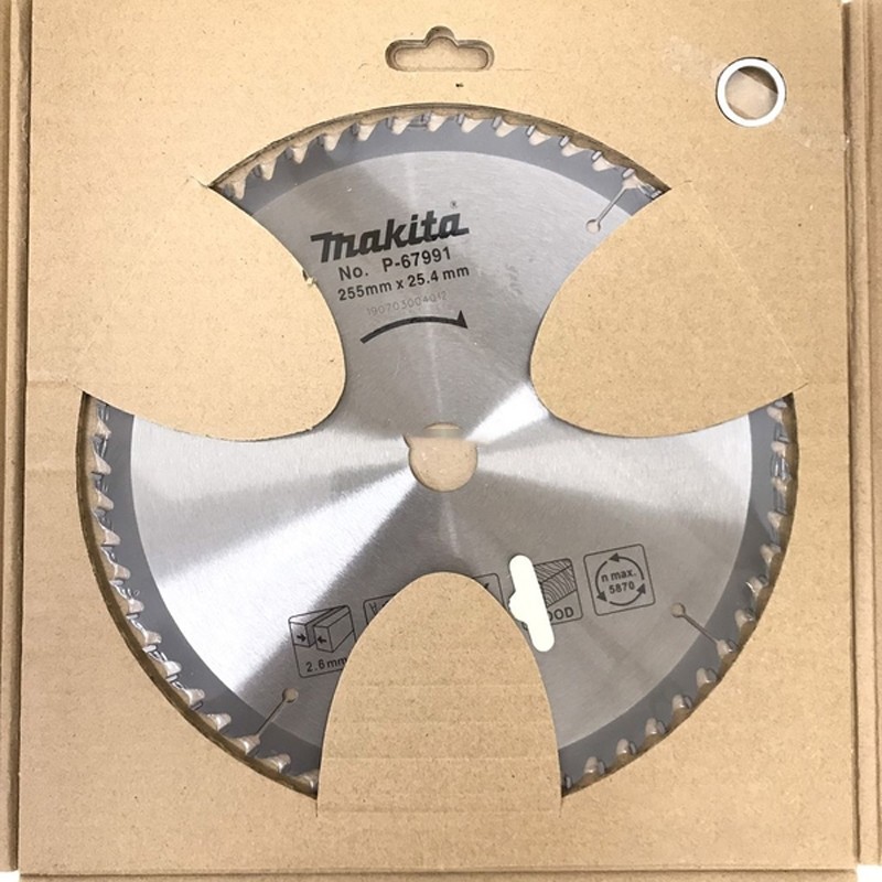 Lưỡi cưa gỗ Makita P-67991 255 mm lỗ 25,4 mm
