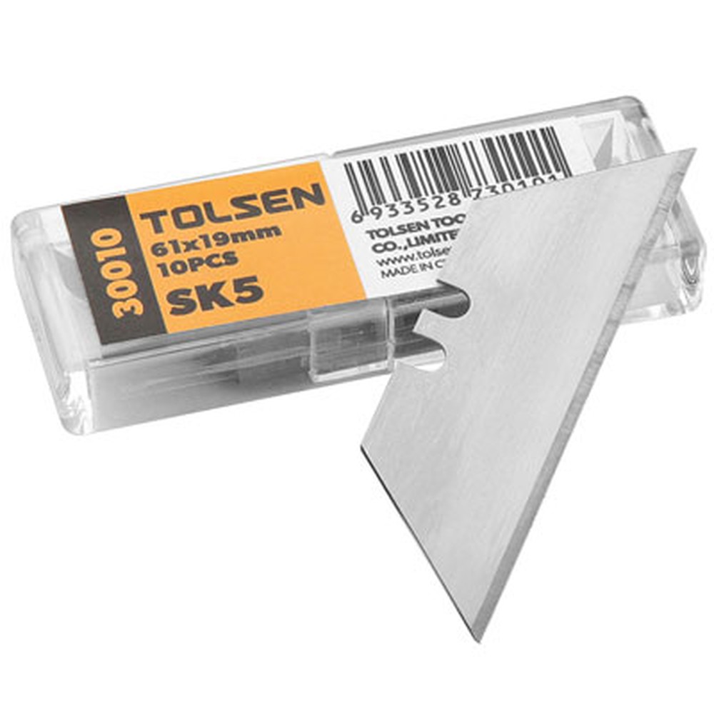 Lưỡi dao rọc hình thang Tolsen 30010 cỡ 61 x 19 mm