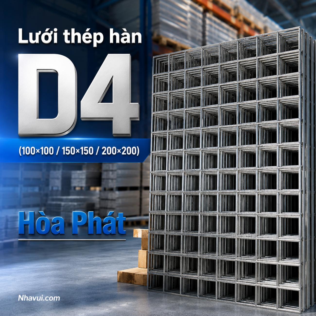 Lưới thép hàn D4 Hòa Phát