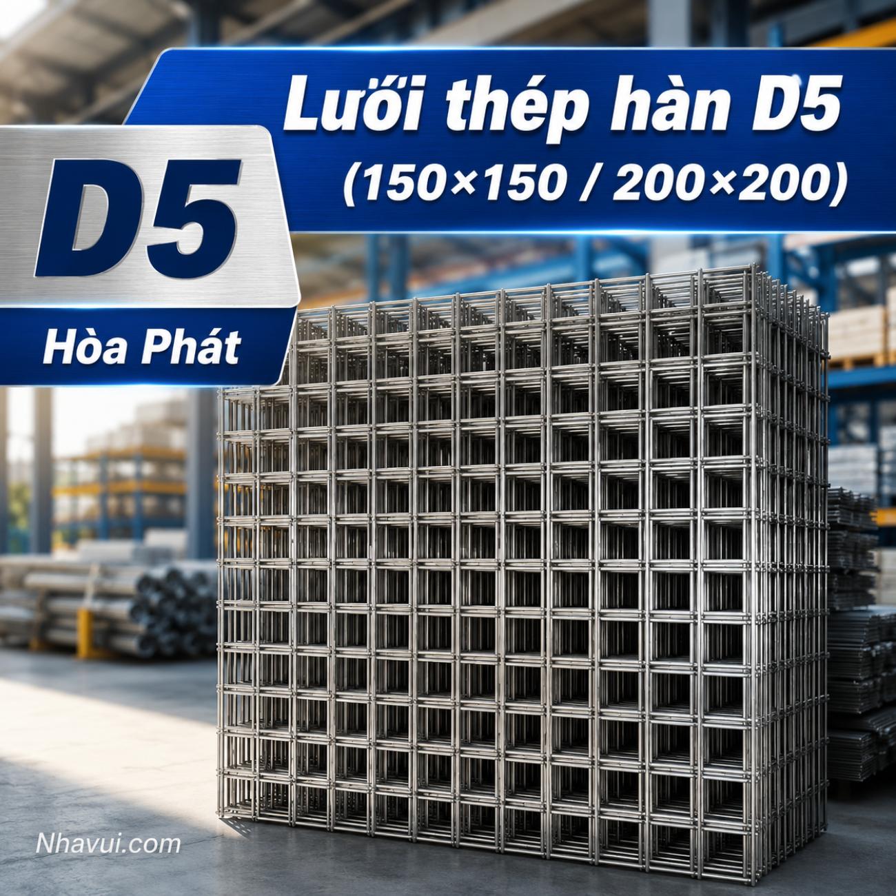 Lưới thép hàn D5 Hòa Phát