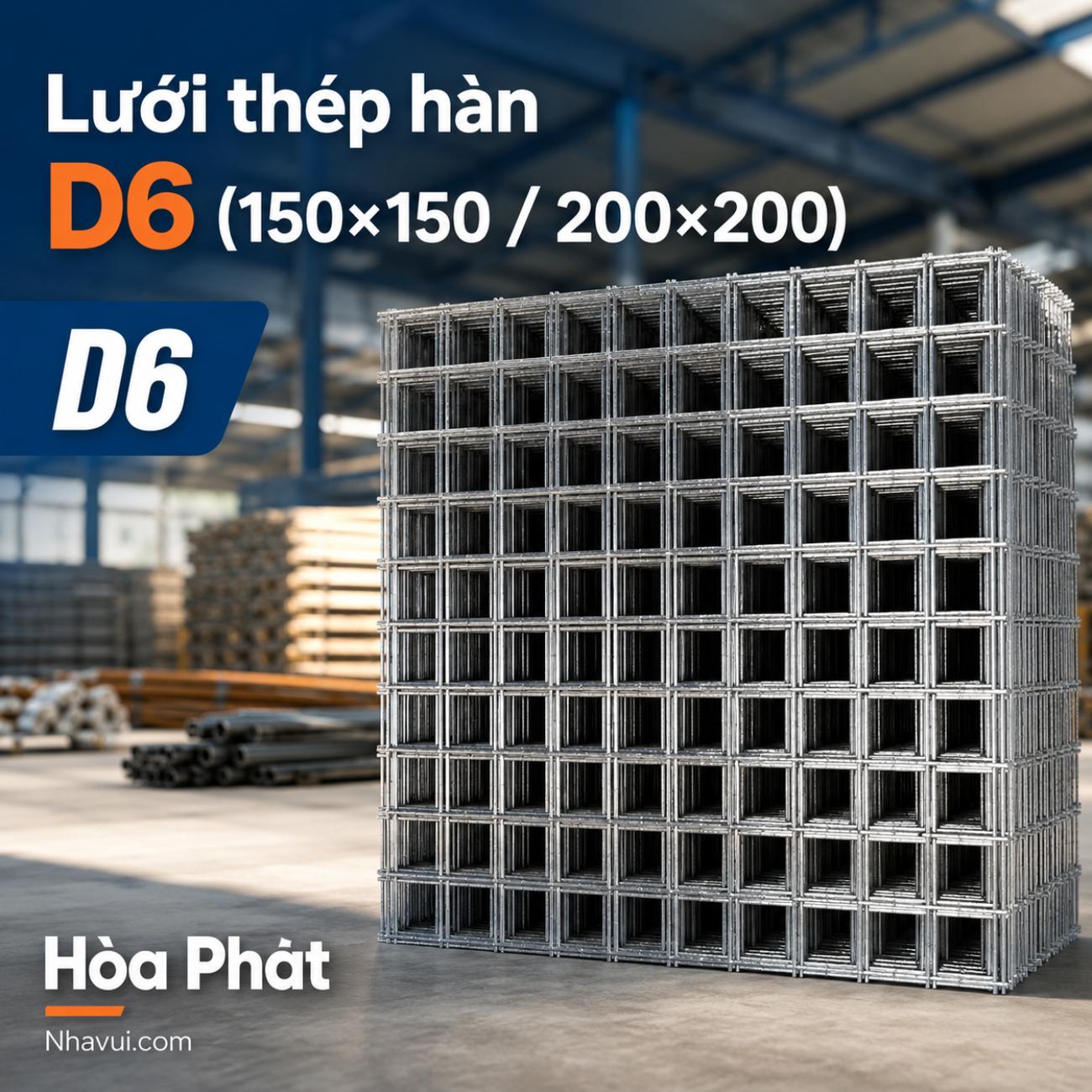 Lưới thép hàn D6 Hòa Phát