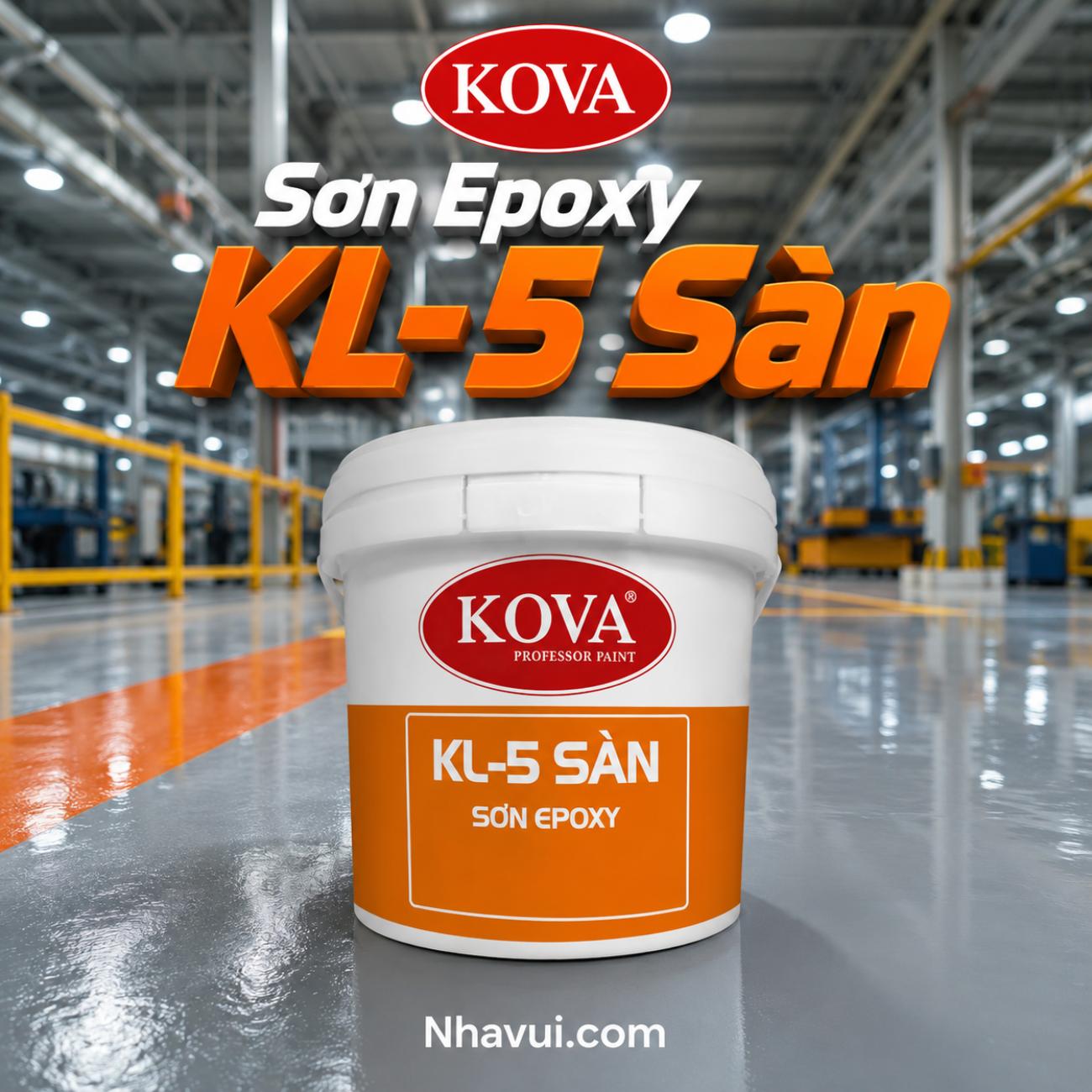 Mastic Epoxy KOVA KL-5 Sàn