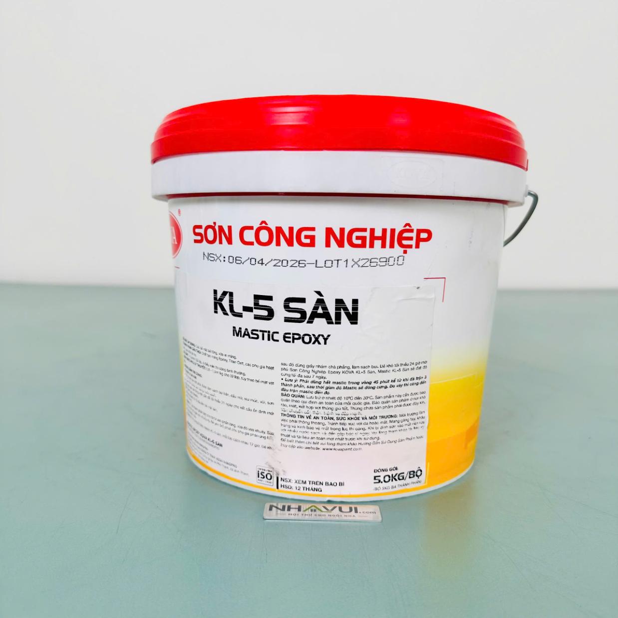 Mastic Epoxy KOVA KL-5 Sàn