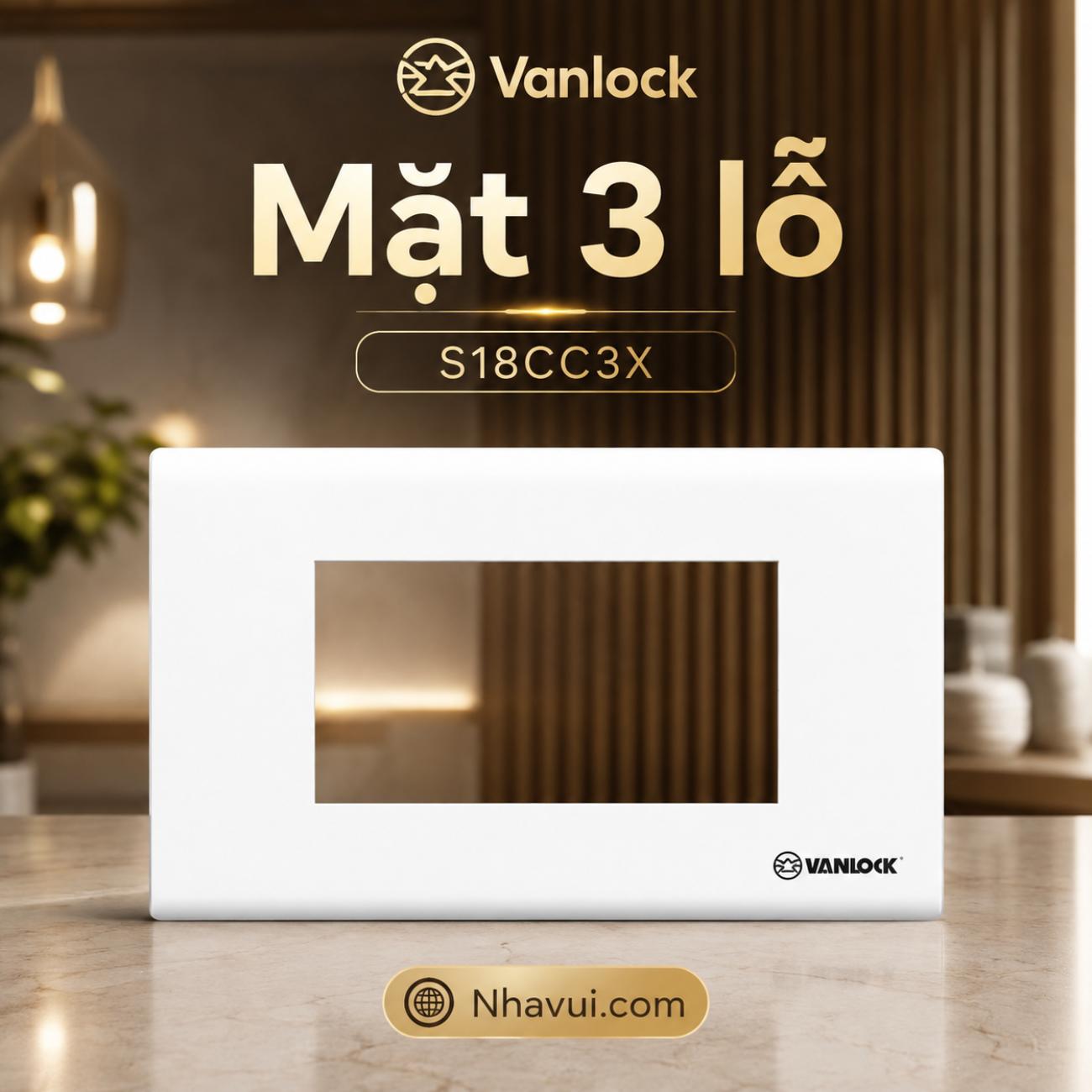 Mặt 3 lỗ Sino S18CC3X