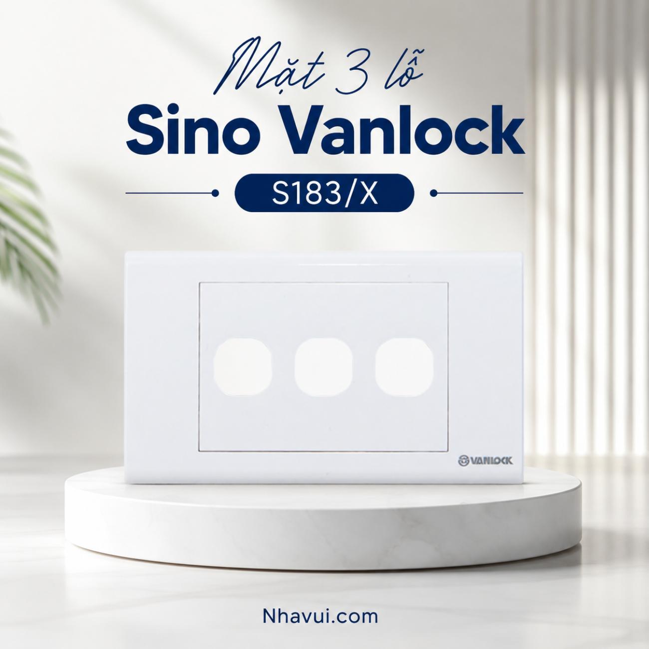 Mặt 3 lỗ Sino Vanlock S183/X dòng S18