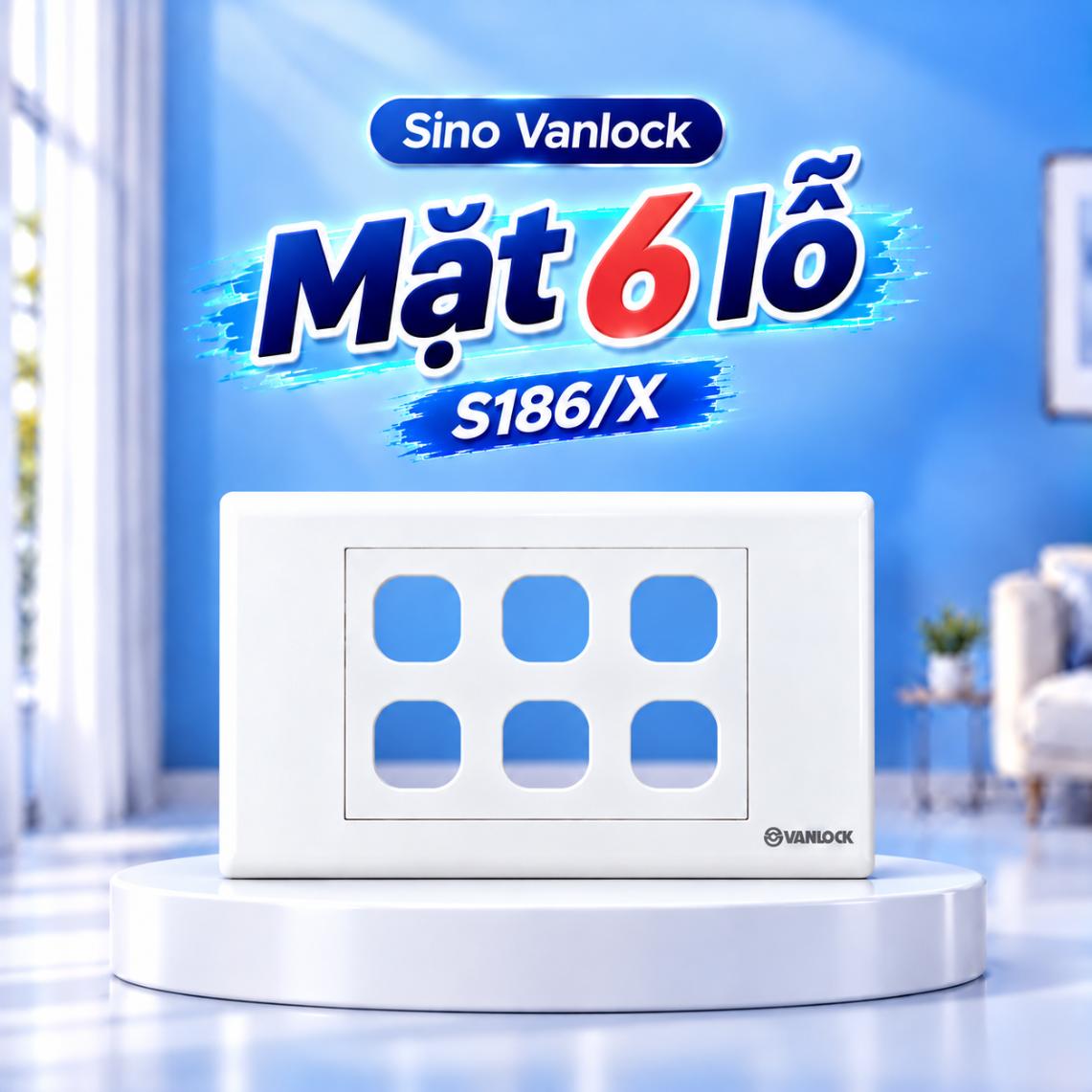 Mặt 6 lỗ Sino S186/X dòng S18