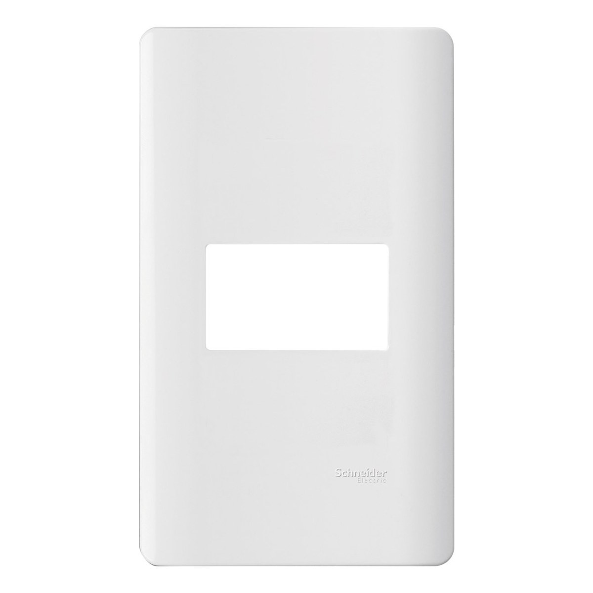 Mặt công tắc ổ cắm Schneider ZENcelo A 1–2 thiết bị size S, màu trắng