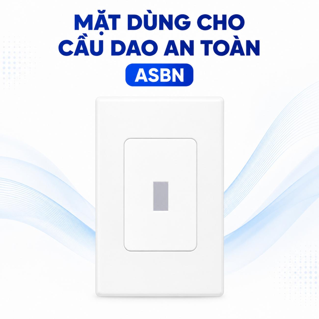Mặt dùng cho cầu dao an toàn MPE ASBN 120x72mm