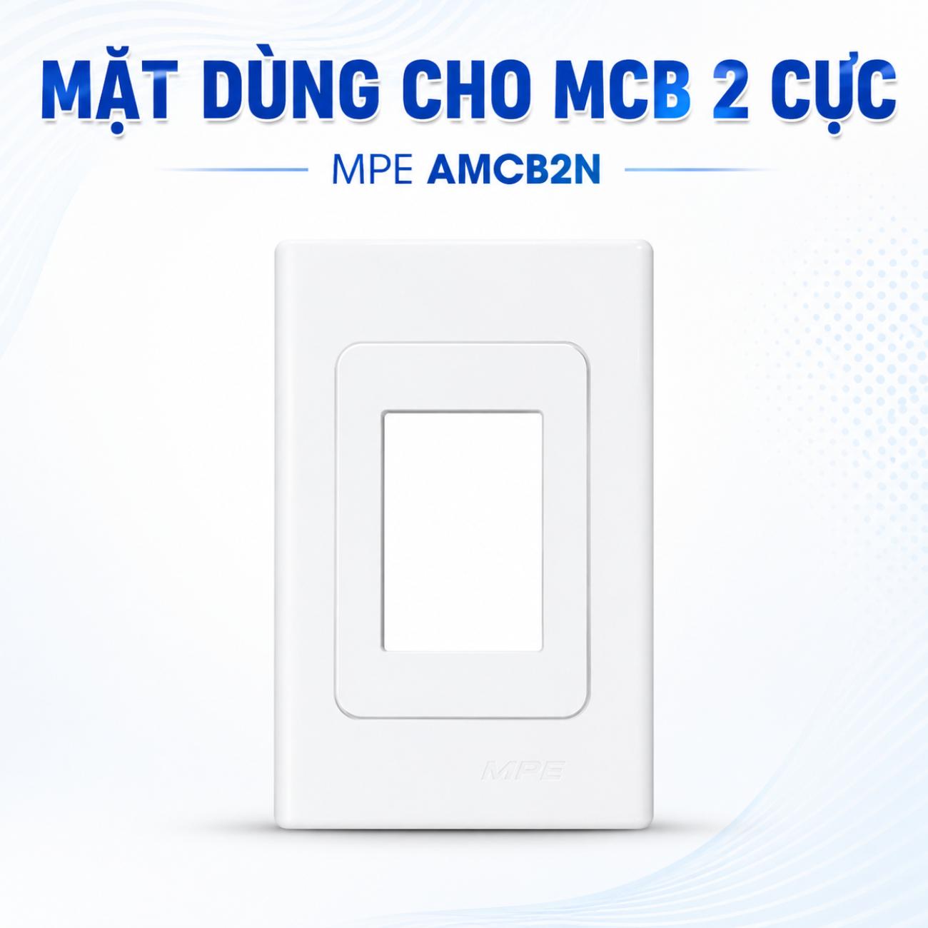 Mặt dùng cho MCB 2 cực MPE 120x72mm