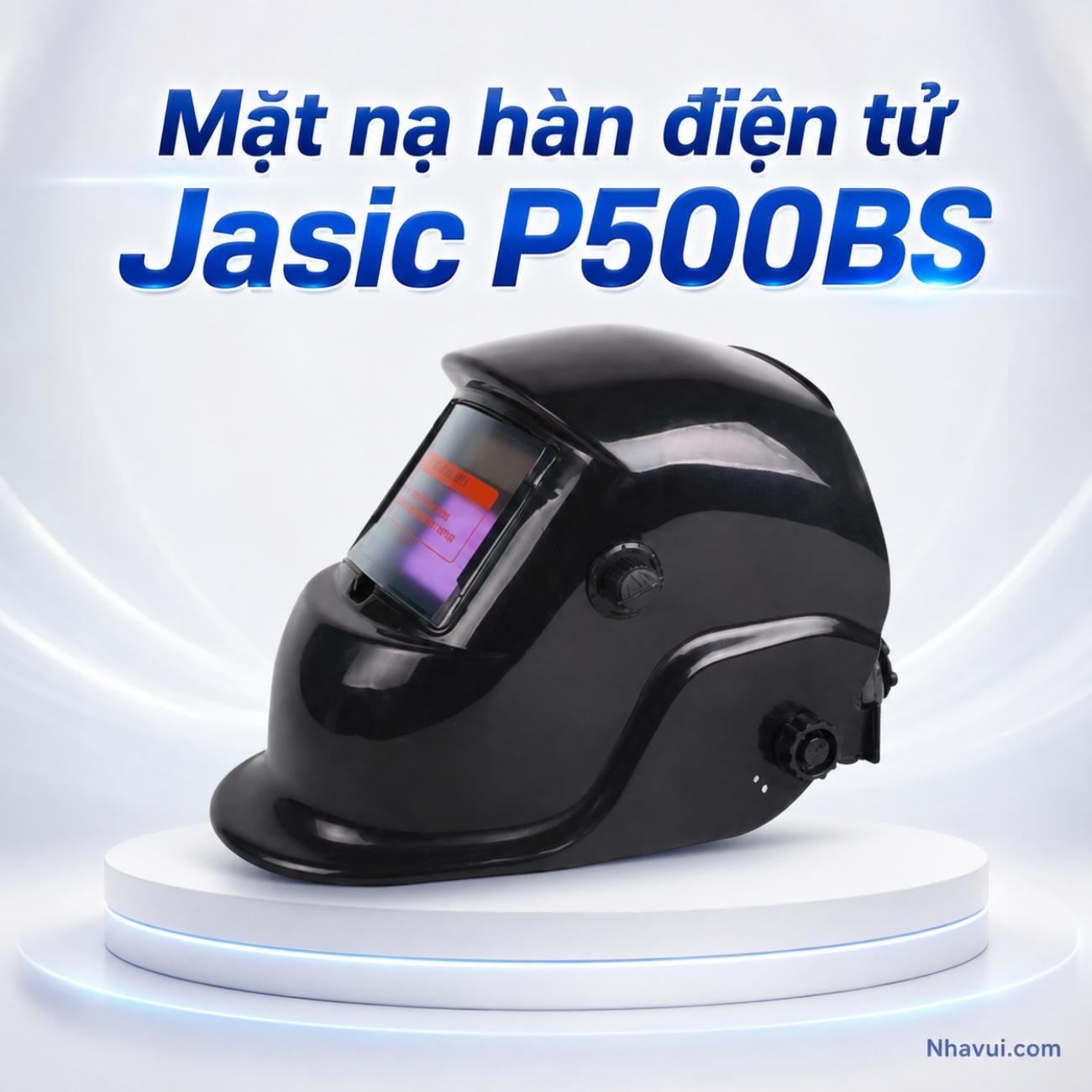 Mặt nạ hàn điện tử tự động Jasic P500BS độ tối DIN 9–13, 2 cảm biến