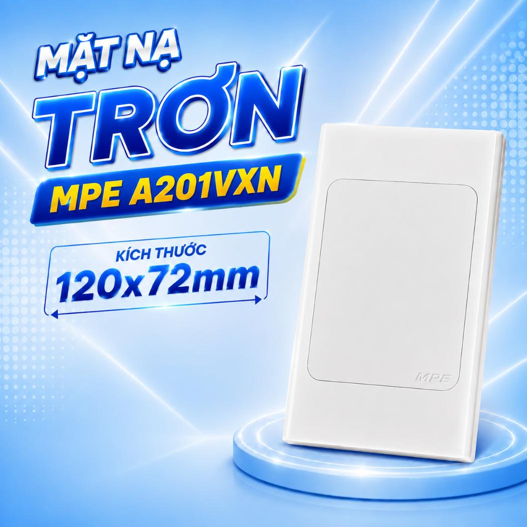 Mặt nạ trơn MPE A201VXN 120×72mm
