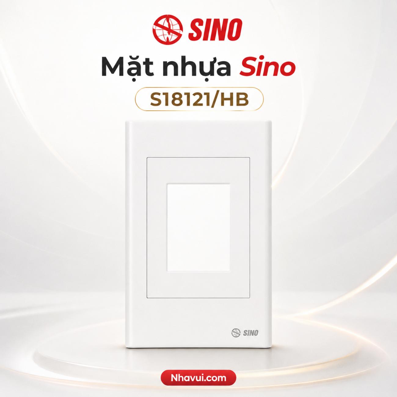 Mặt nhựa chứa 1 MCCB kiểu B Sino S18121/HB