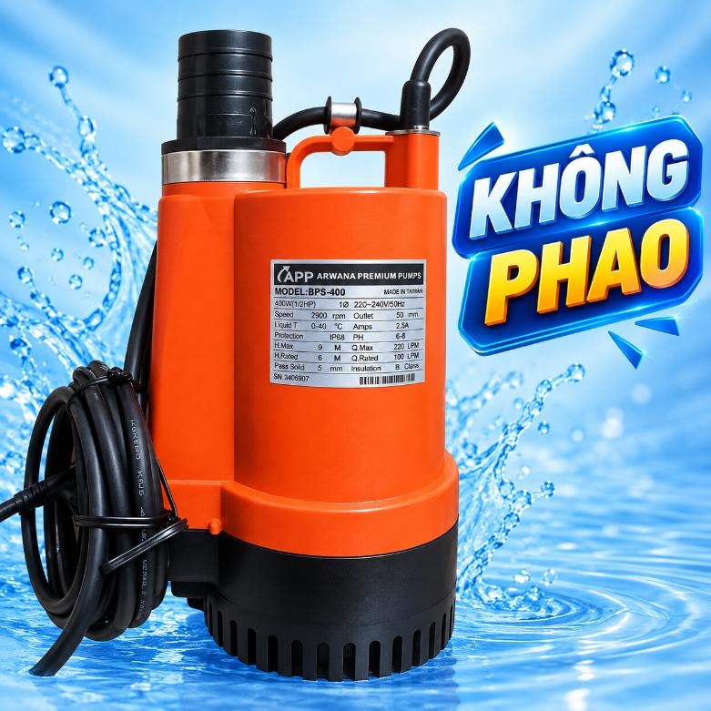 Máy bơm chìm APP BPS-400 / BPS-400A công suất 400W