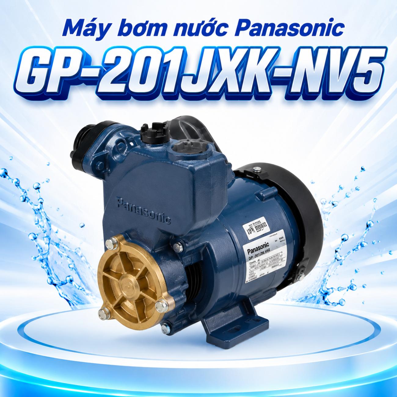 Máy bơm nước Panasonic GP-201JXK-NV5 200W dây điện 125cm kèm phích cắm