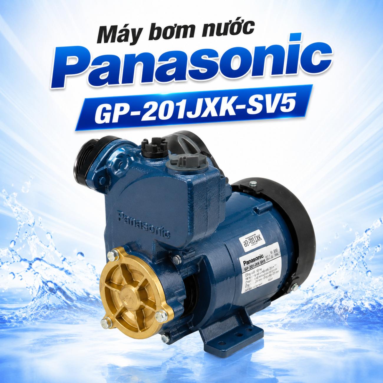 Máy bơm nước Panasonic GP-201JXK-SV5 200W dây điện 12.5cm